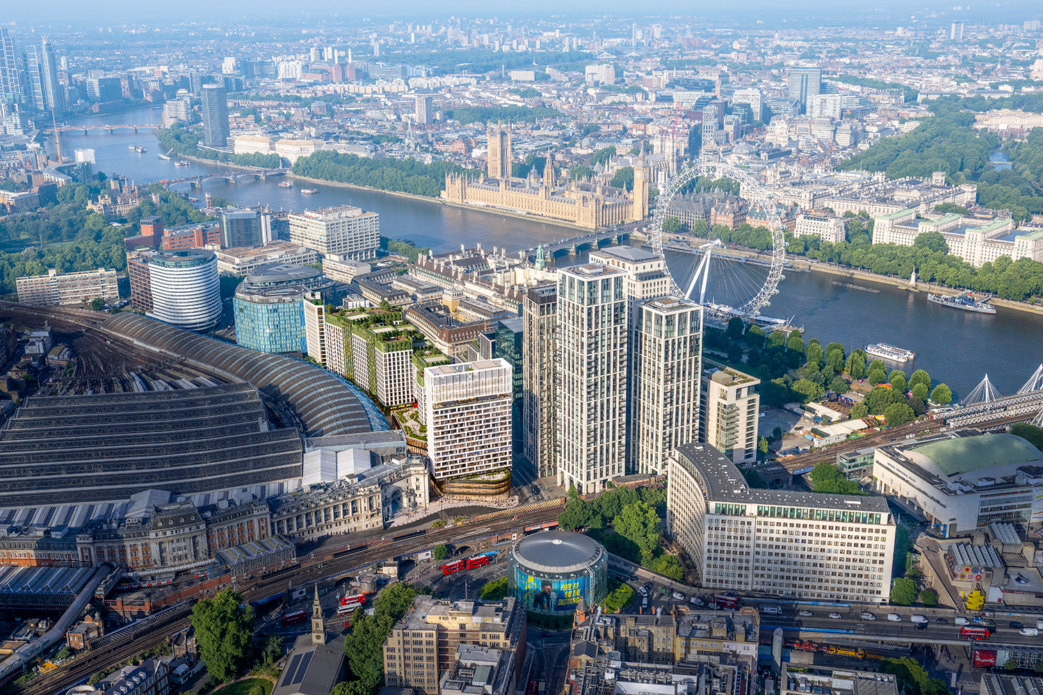 Proposed aerial view of One Waterloo